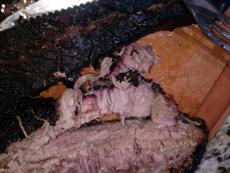 My last smoked brisket. Delicious.